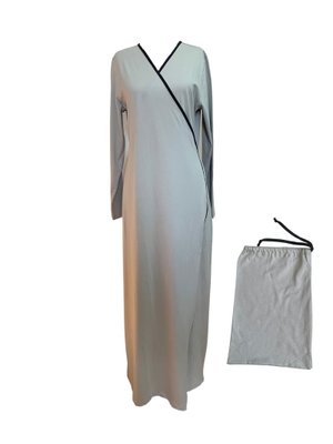 1998_pratik Yandan Bağlamalı Kruvaze Biye Kuşaklı Pamuk Kumaş Namaz Elbisesi 1998_pratik Yandan Bağlamalı Kruvaze Biye Kuşaklı Pamuk Kumaş Namaz Elbisesi
