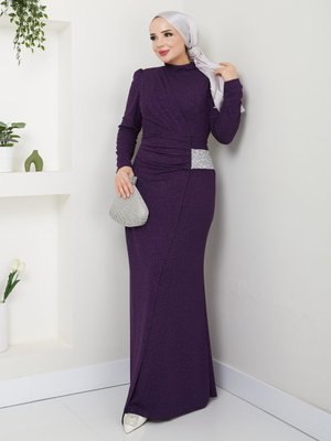 Mürdüm İkra Abiye Elbise