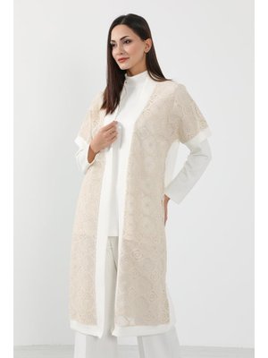 Ekru Dantel Detaylı Kısa Kol Kimono Tunik,sw Ekru Dantel Detaylı Kısa Kol Kimono Tunik,sw