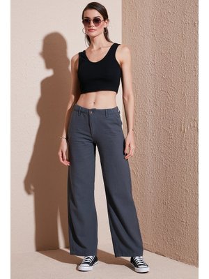 Antrasit Lela Pantolon