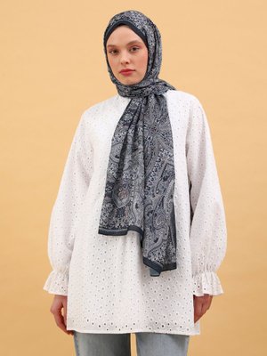 Etnik Desen Soft Şal Cok Renkli