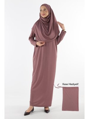 2133_tek Parça Kaymaz Başörtülü Namaz Elbisesi Boneye Son 2133_tek Parça Kaymaz Başörtülü Namaz Elbisesi Boneye Son