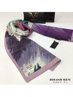 Pudra Geometrik Desen Elegante Seri Viscon Şal Askısı İle Birlikte 75x200 Cm Pudra Geometrik Desen Elegante Seri Viscon Şal Askısı İle Birlikte 75x200 Cm