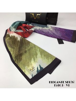 Geometrik Desen Elegante Seri Viscon Şal Askısı İle Birlikte 75x200 Cm Antrasit Renkli Geometrik Desen Elegante Seri Viscon Şal Askısı İle Birlikte 75x200 Cm Antrasit Renkli