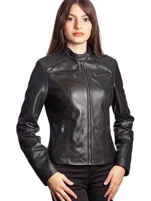 Siyah Vanessa Hakiki Deri Mont