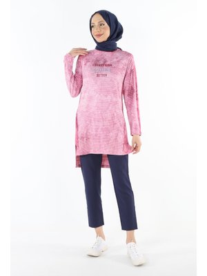 2186_batik Desen Görünümlü Baskılı Tunik 2186_batik Desen Görünümlü Baskılı Tunik