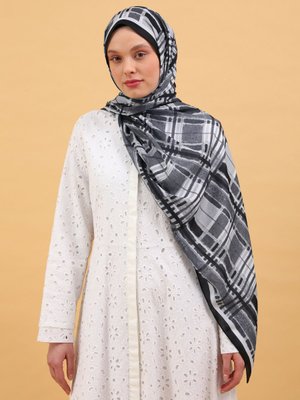 Ekose Desen Soft Şal Cok Renkli