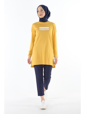 2151_kolevi Dikiş Detaylı Baskılı Tunik 2151_kolevi Dikiş Detaylı Baskılı Tunik