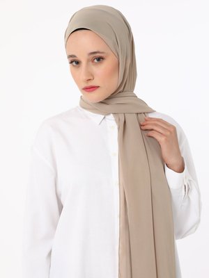 Bej Şifon Şal Bej Şifon Şal