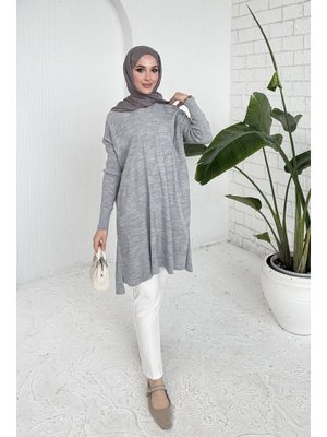 Desenli Triko Tunik Desenli Triko Tunik