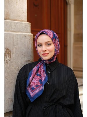 Lacivert Soft Eşarp