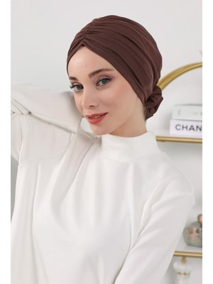 21o Kahverengi Dört Mevsim Kullanıma Uygun Güllü Bone,b 21o Kahverengi Dört Mevsim Kullanıma Uygun Güllü Bone,b