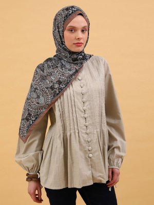 Etnik Desen Soft Şal Cok Renkli