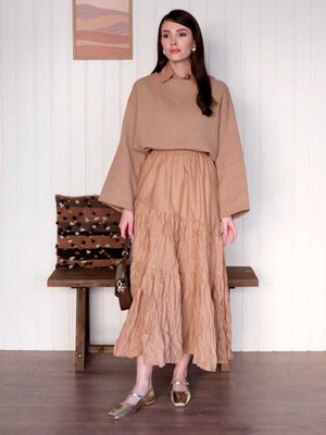 Karamel Kraş Kat Kat Etek