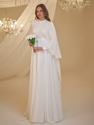 Beyaz Duru Abiye Elbise