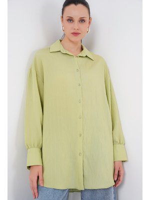 E.yeşil Çizgili Uzun Gömlek Tunik E.yeşil Çizgili Uzun Gömlek Tunik