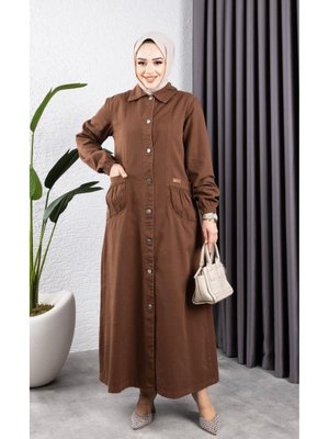 Düğmeli Torba Cepli Gabardin Kap