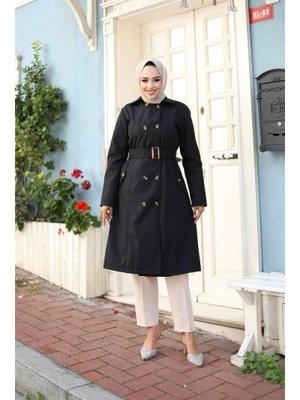 Kemerli Düğmeli Trençkot