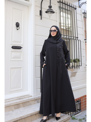 Eliza Taş İşlemeli Ferace