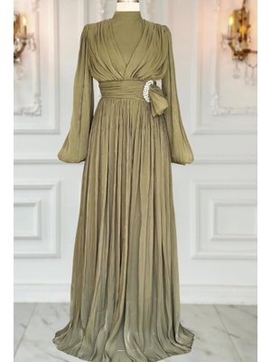 Feray Abiye Elbise Haki Feray Abiye Elbise Haki