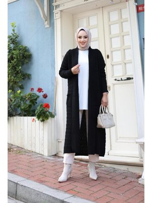 Örgülü Triko Hırka