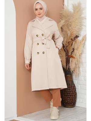 Bej Kruvaze Yaka Trençkot Bej Kruvaze Yaka Trençkot