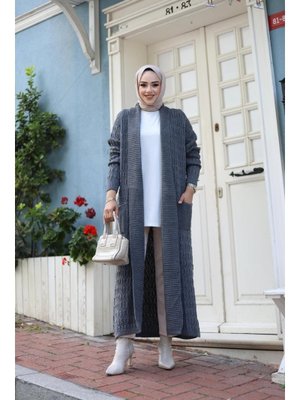 Örgülü Triko Hırka