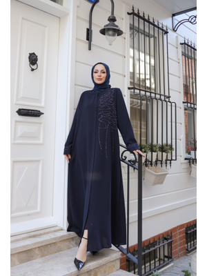 Eliza Taş İşlemeli Ferace