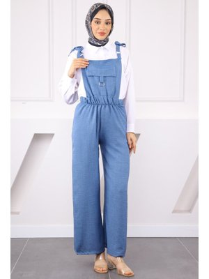 İndigo Cep Detaylı Tulum