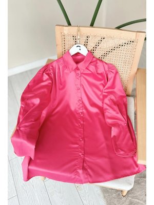 Linne Pembe Saten Tunik Linne Pembe Saten Tunik