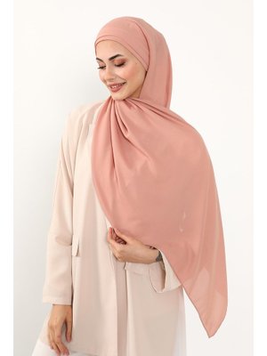 Kapiçino Önü Pileli Tasarım Krep Pratik Şal,ps