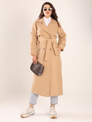 Camel Sprıng Kadın Oversize Trençkot
