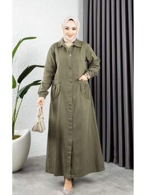 Düğmeli Torba Cepli Gabardin Kap Düğmeli Torba Cepli Gabardin Kap