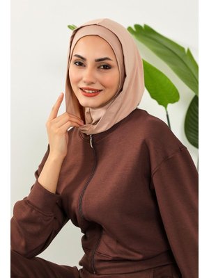 89p Açık Vizon Kapşon Ve Kapatıcı Özellikli Penye Hazır Bone,b 89p Açık Vizon Kapşon Ve Kapatıcı Özellikli Penye Hazır Bone,b