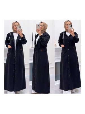 Düğmeli Kot Kap Düğmeli Kot Kap