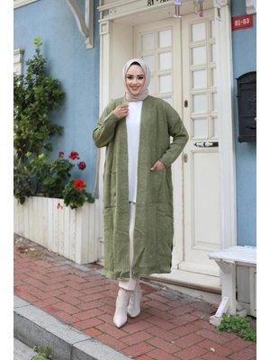 Uzun Cepli Triko Hırka