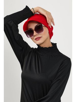 73sn Kırmızı Siperlikli (deniz,havuz) Yüzücü Bonesi,b 73sn Kırmızı Siperlikli (deniz,havuz) Yüzücü Bonesi,b