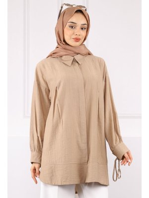 Vizon Kol Bağlamalı Tunik