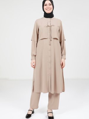 Bej Rüzgarlıklı İkili Takım Bej Rüzgarlıklı İkili Takım