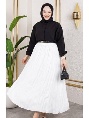 Kırışık Keten Etek