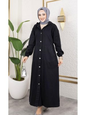 Düğmeli Cepli Kot Kap Düğmeli Cepli Kot Kap