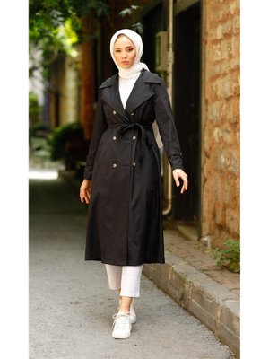Cepli Kuşaklı Trençkot