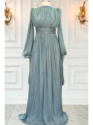 Petrol Nida Abiye Elbise