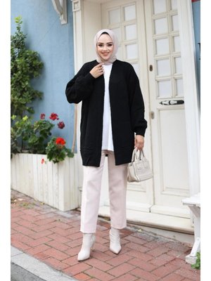 Balon Kol Triko Hırka