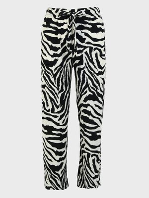 Siyah Desenli Büyük Beden Pantolon