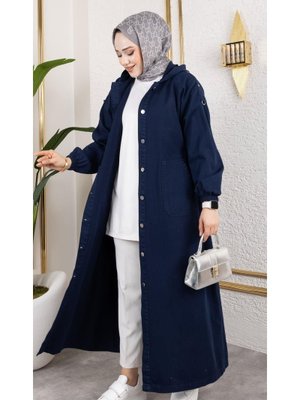 Düğmeli Cepli Gabardin Kap