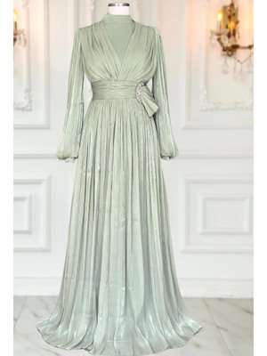 Feray Abiye Elbise Mint