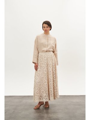 Bej Dantel Etek Bej Dantel Etek