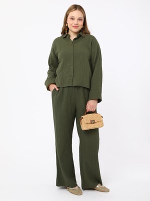 Haki Büyük Beden Pantolon