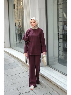 Bordo Pelerinli Modal Takım Bordo Pelerinli Modal Takım